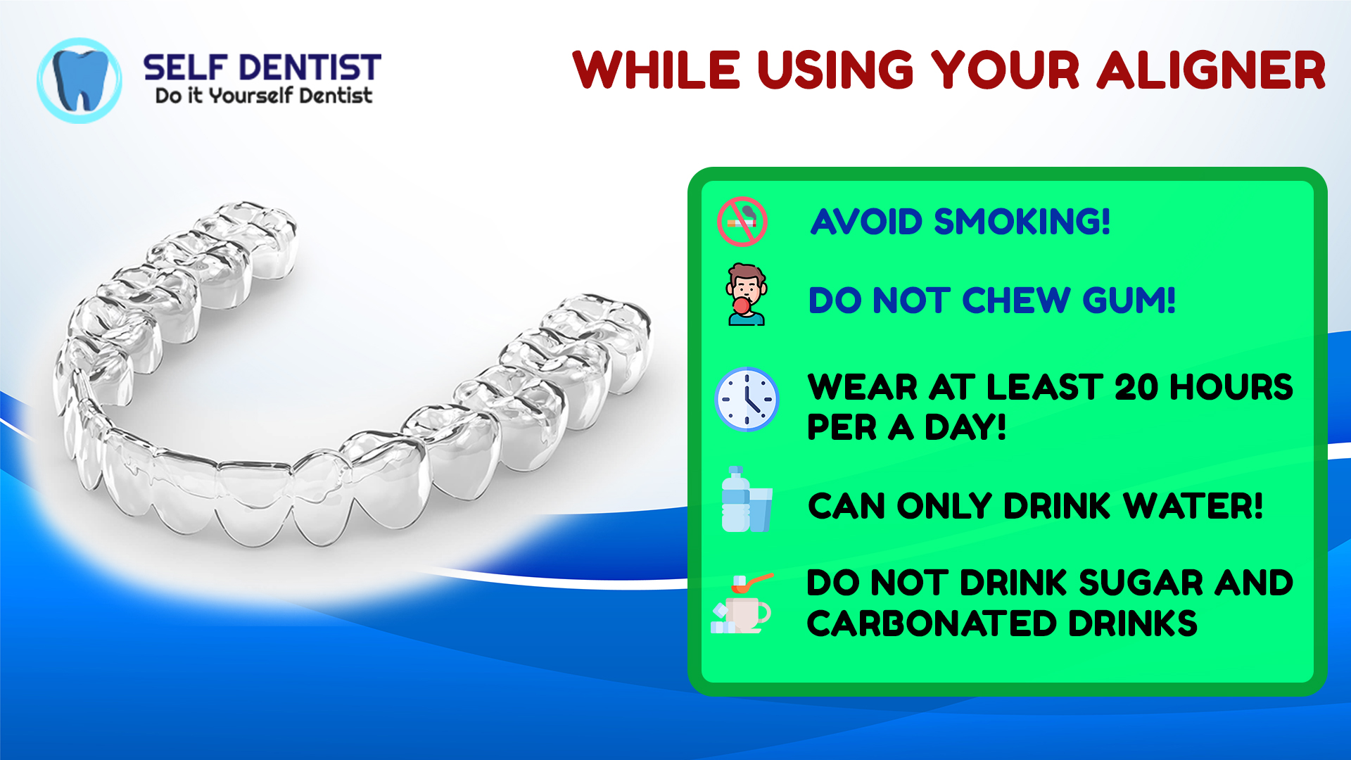 How To Wear Aligners? Selfdentist